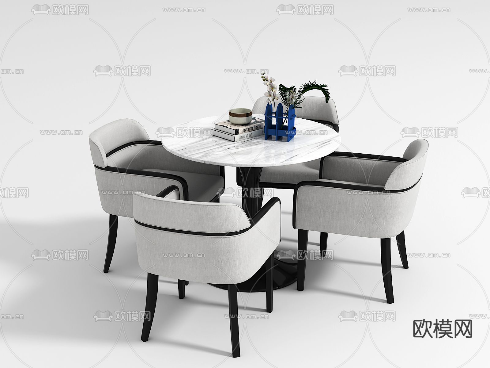 休闲桌椅 洽谈桌椅3d模型下载