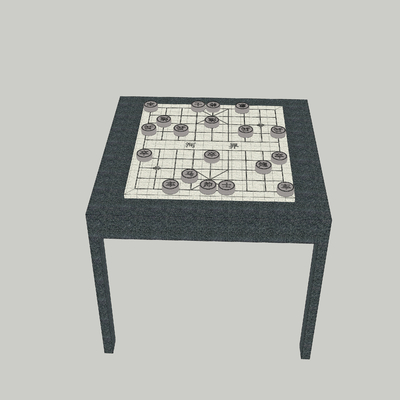  象棋 棋牌桌su模型 