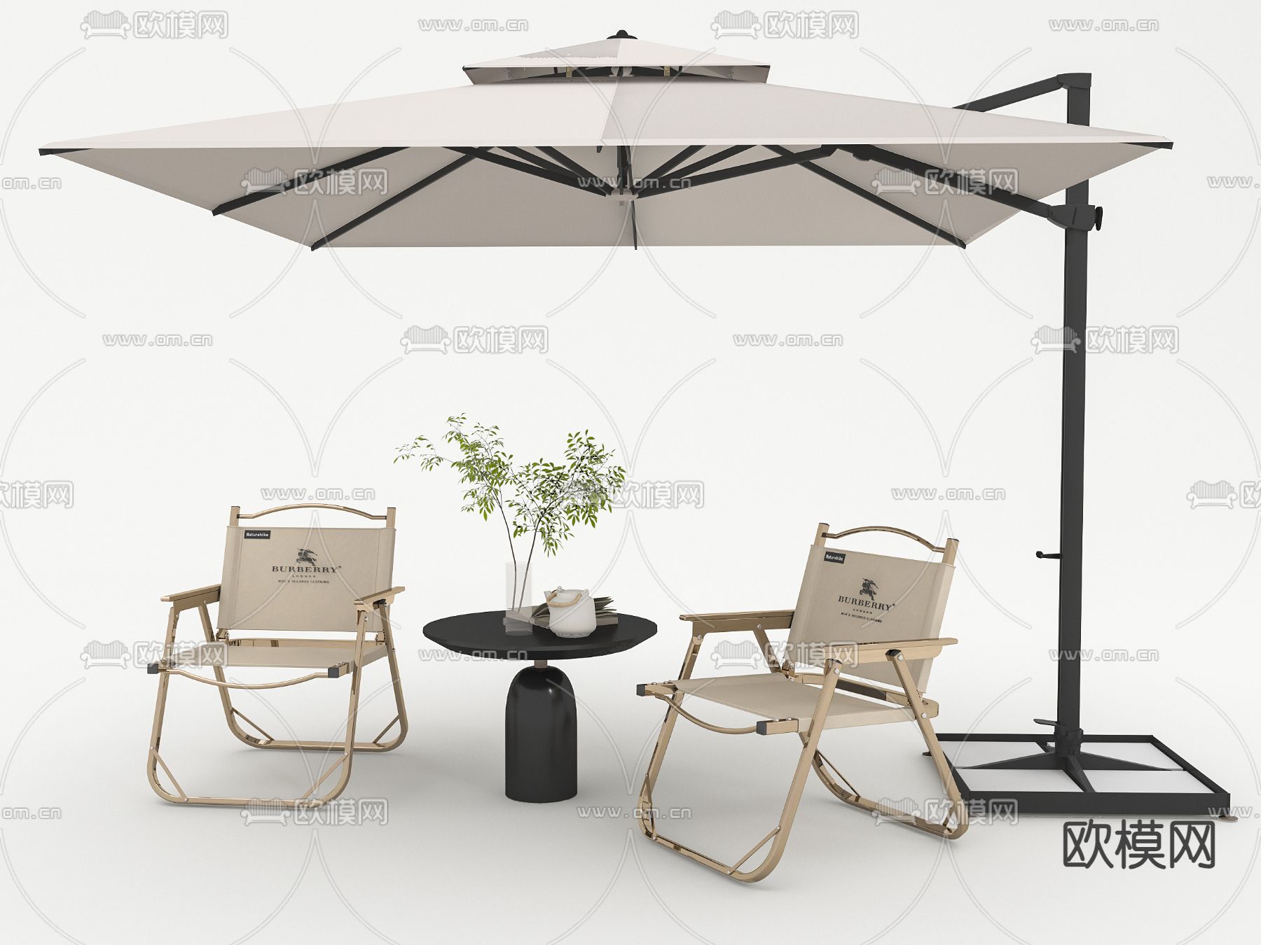 户外桌椅 露营桌椅3d模型下载