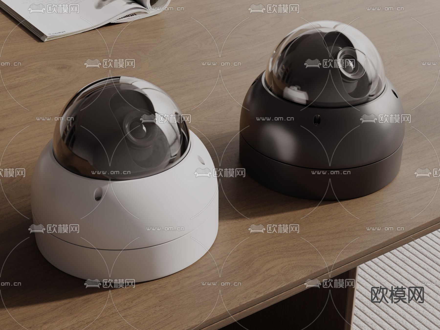 安防监控 摄像头 监控器3d模型下载