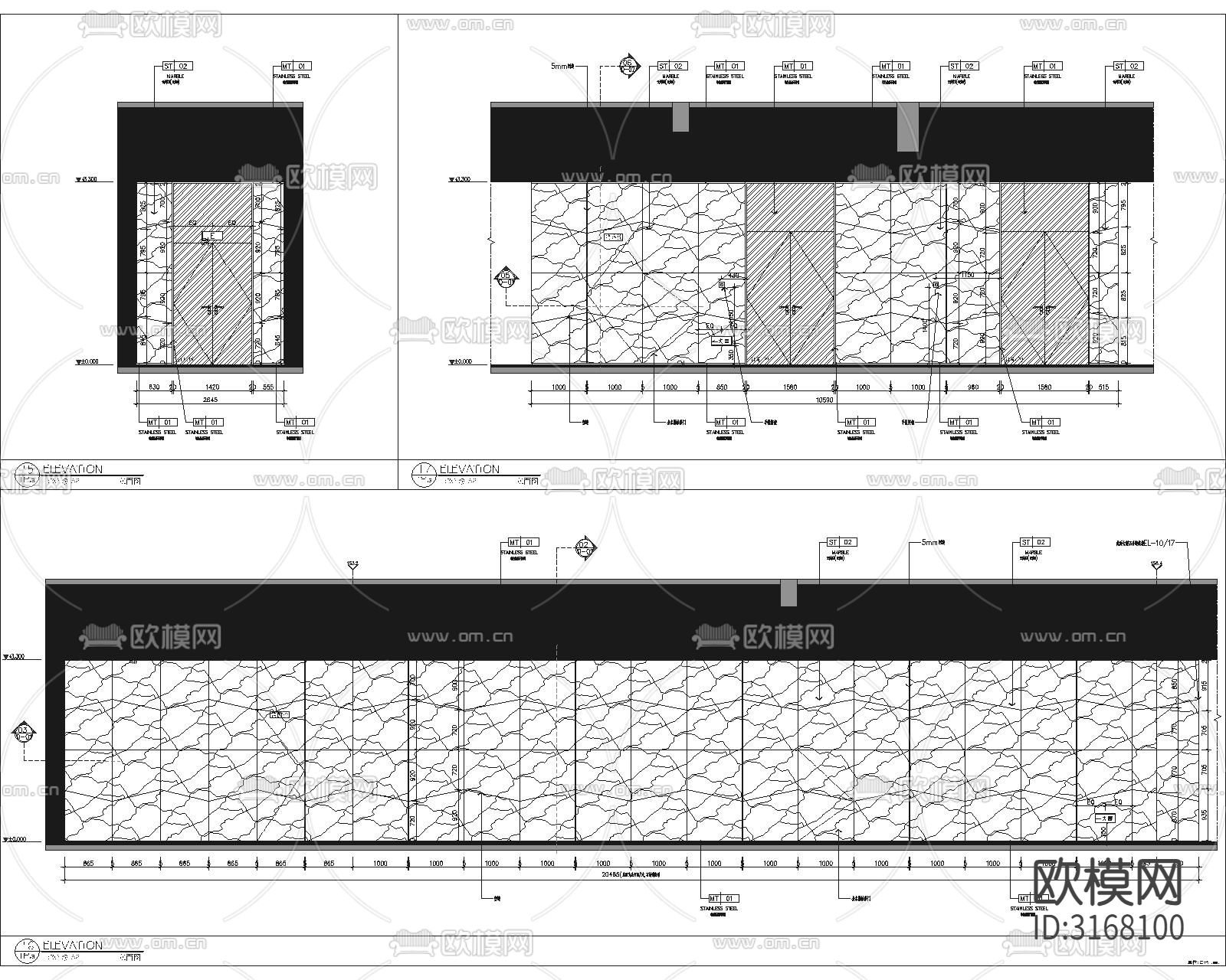 现代轻奢售楼处cad施工图下载（渲染图7）