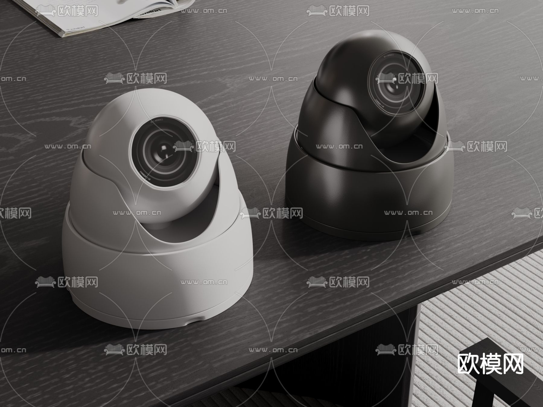 安防监控 摄像头 监控器3d模型下载