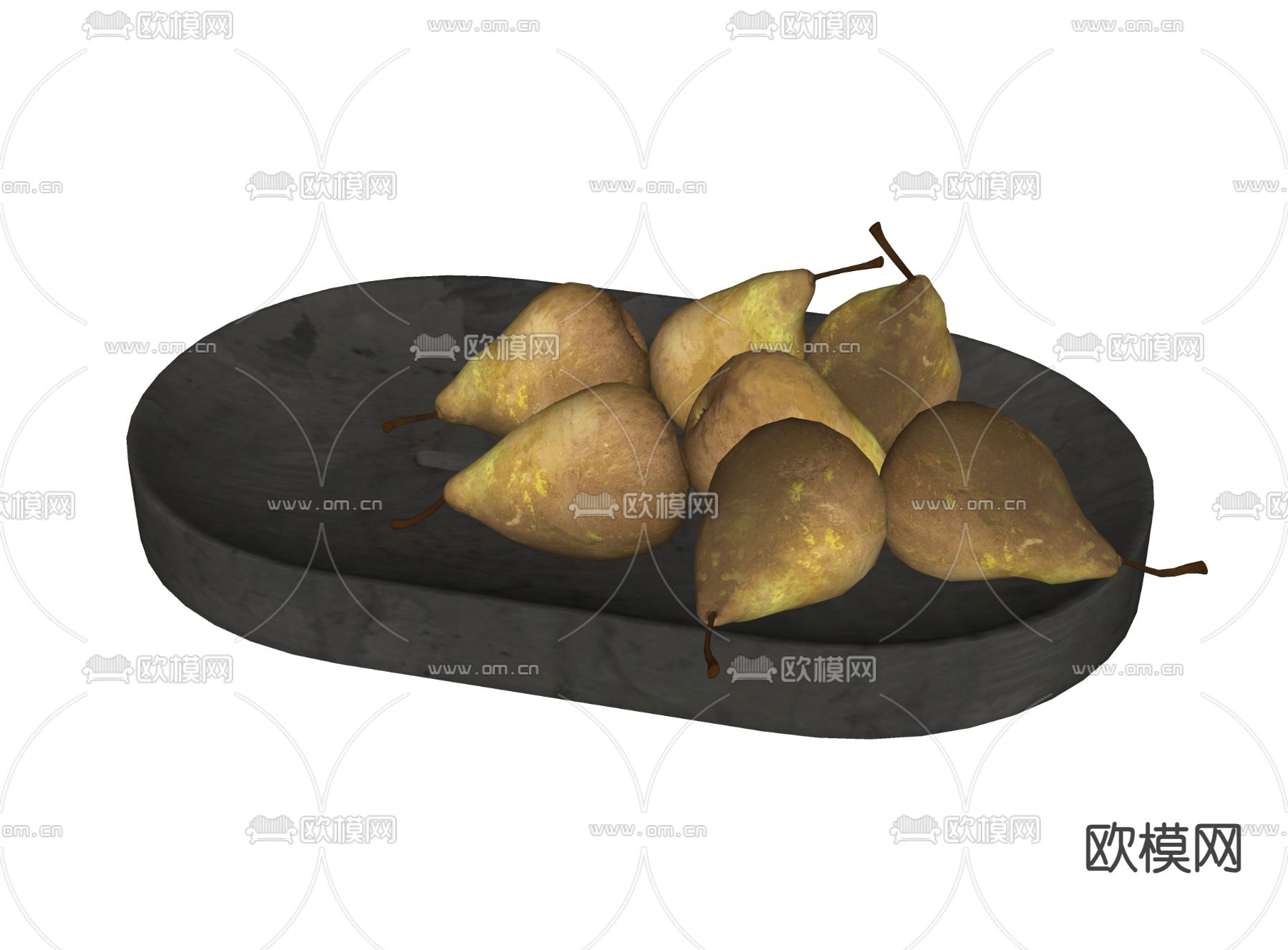 水果 梨 果盘su模型下载（渲染图1）