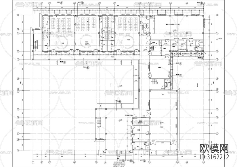 中心幼兒園建筑cad施工圖下載(渲染圖4)