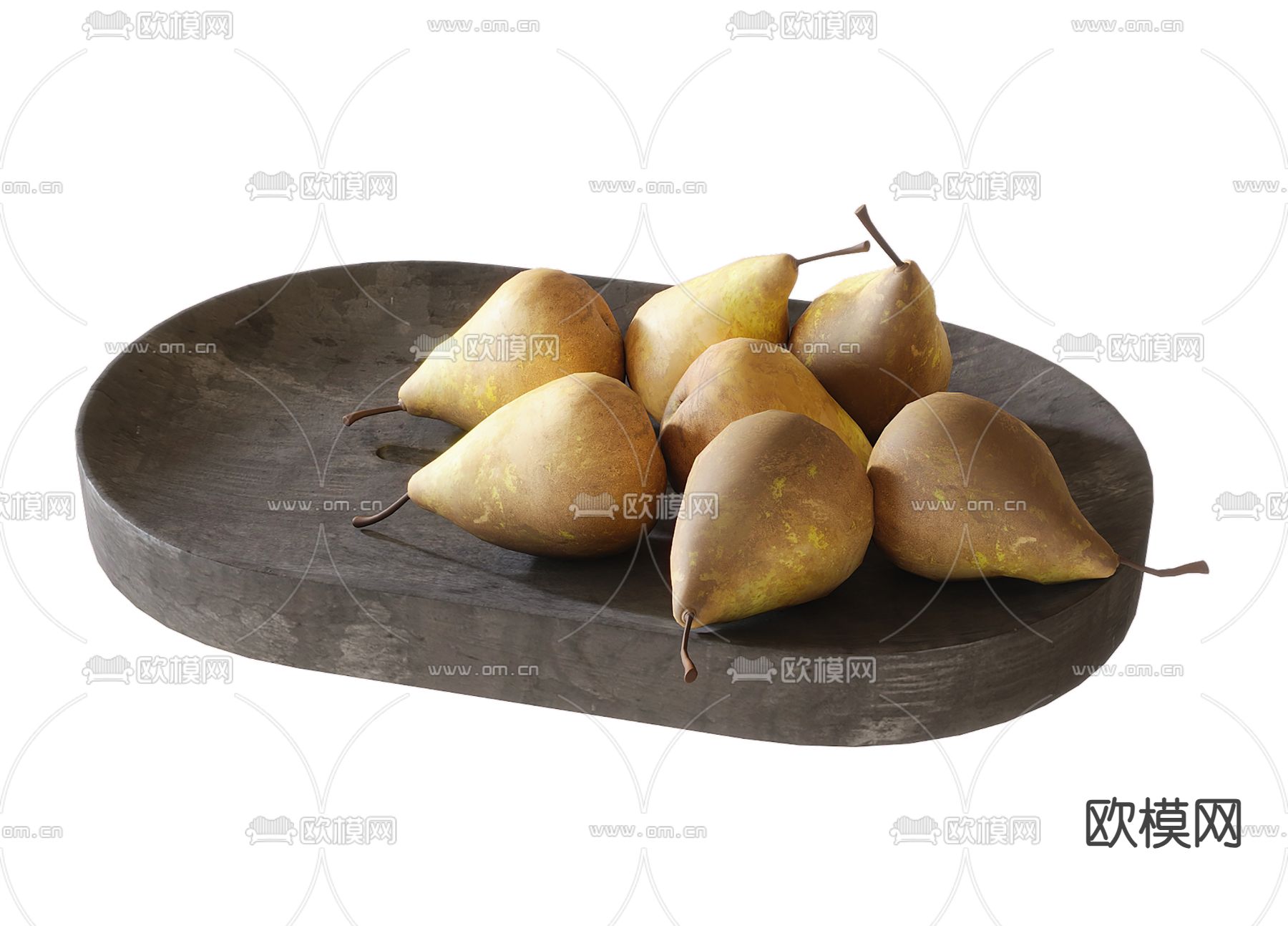 水果 梨 果盘su模型下载（渲染图2）