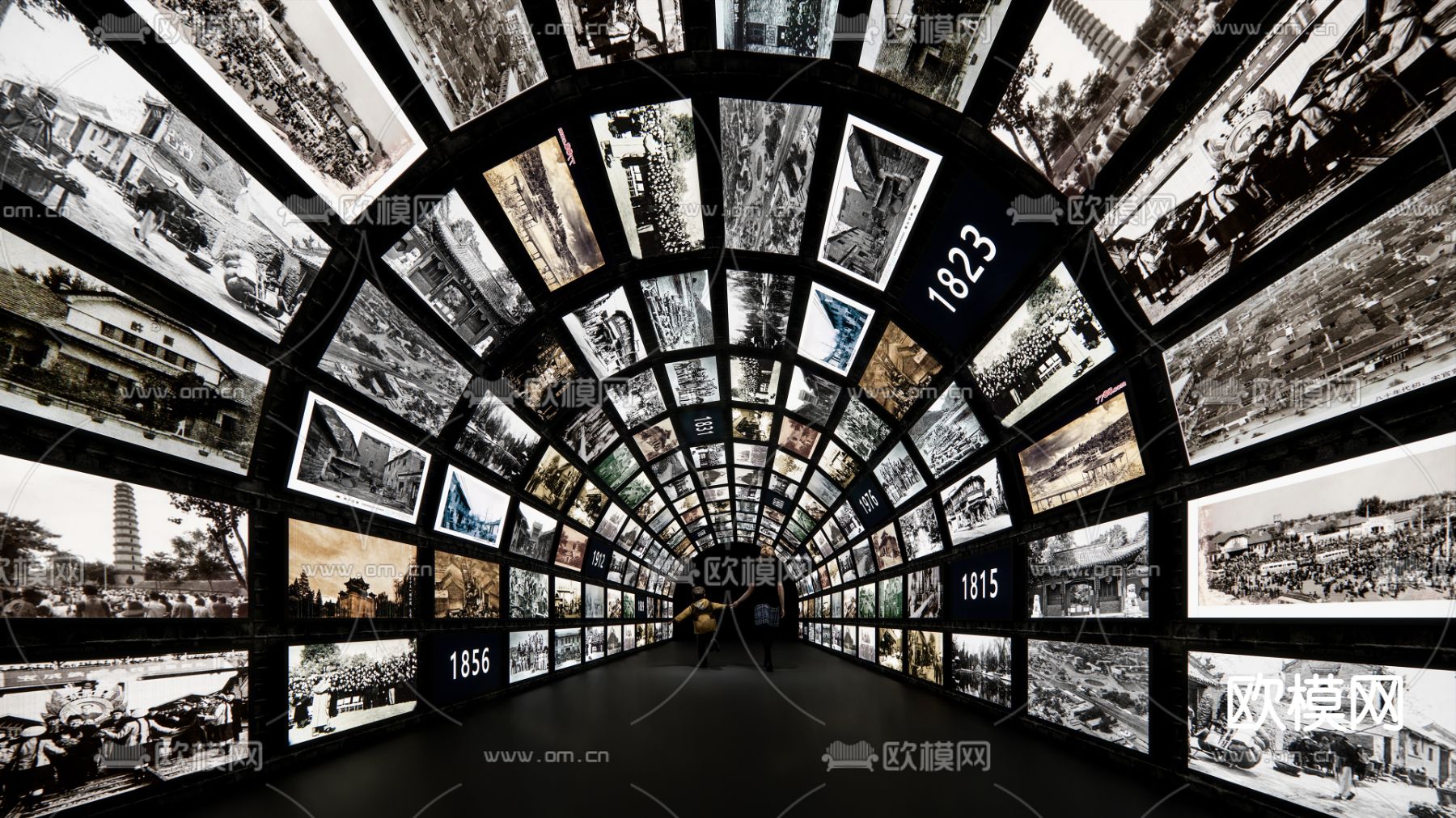 现代博物馆su模型下载（渲染图2）