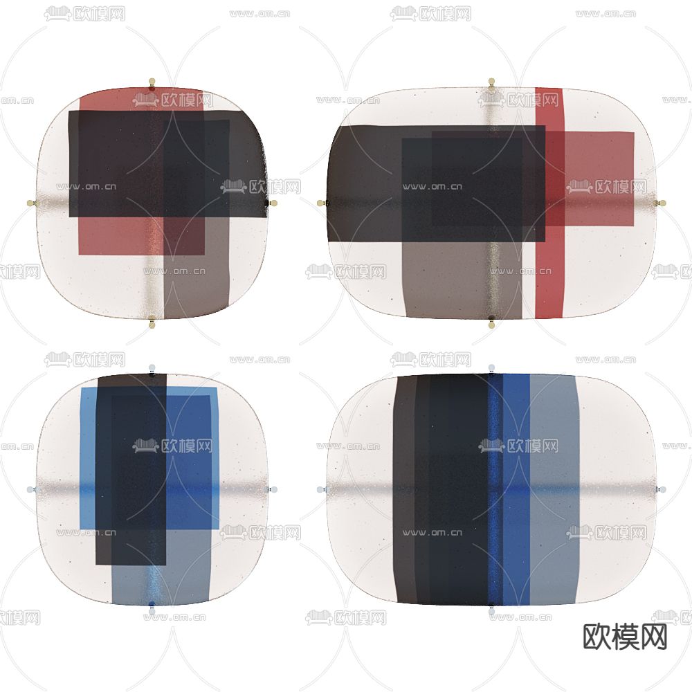 Baxter 轻奢角几 边几 桌几3d模型下载（渲染图2）