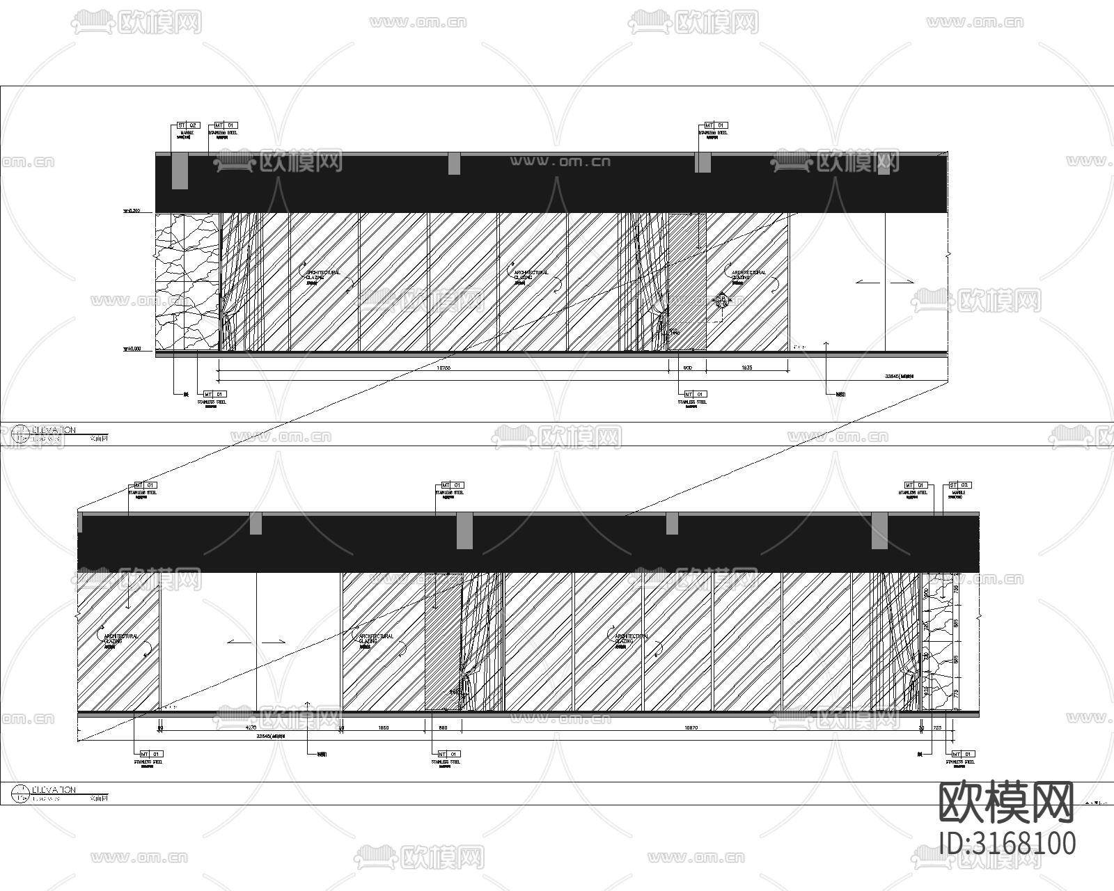 现代轻奢售楼处cad施工图下载（渲染图6）