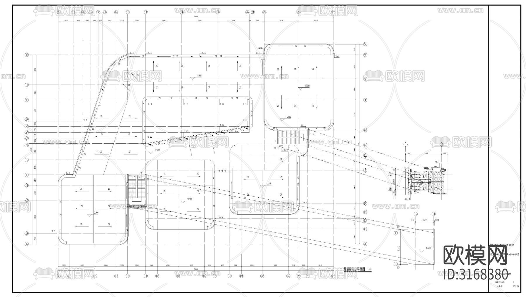 幼儿园给排水cad施工图