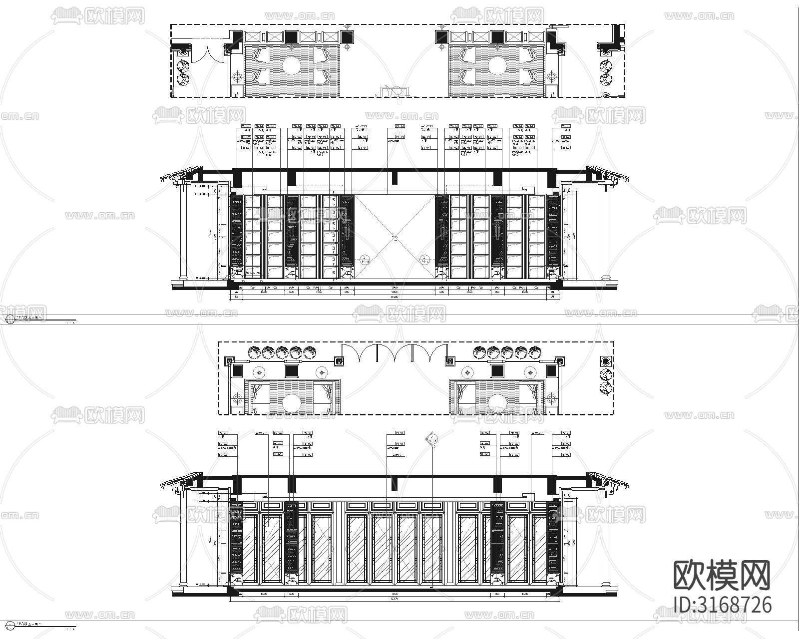 现代轻奢售楼处cad施工图下载（渲染图5）