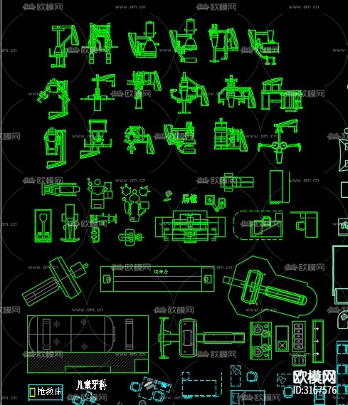 医疗器械cad图库下载