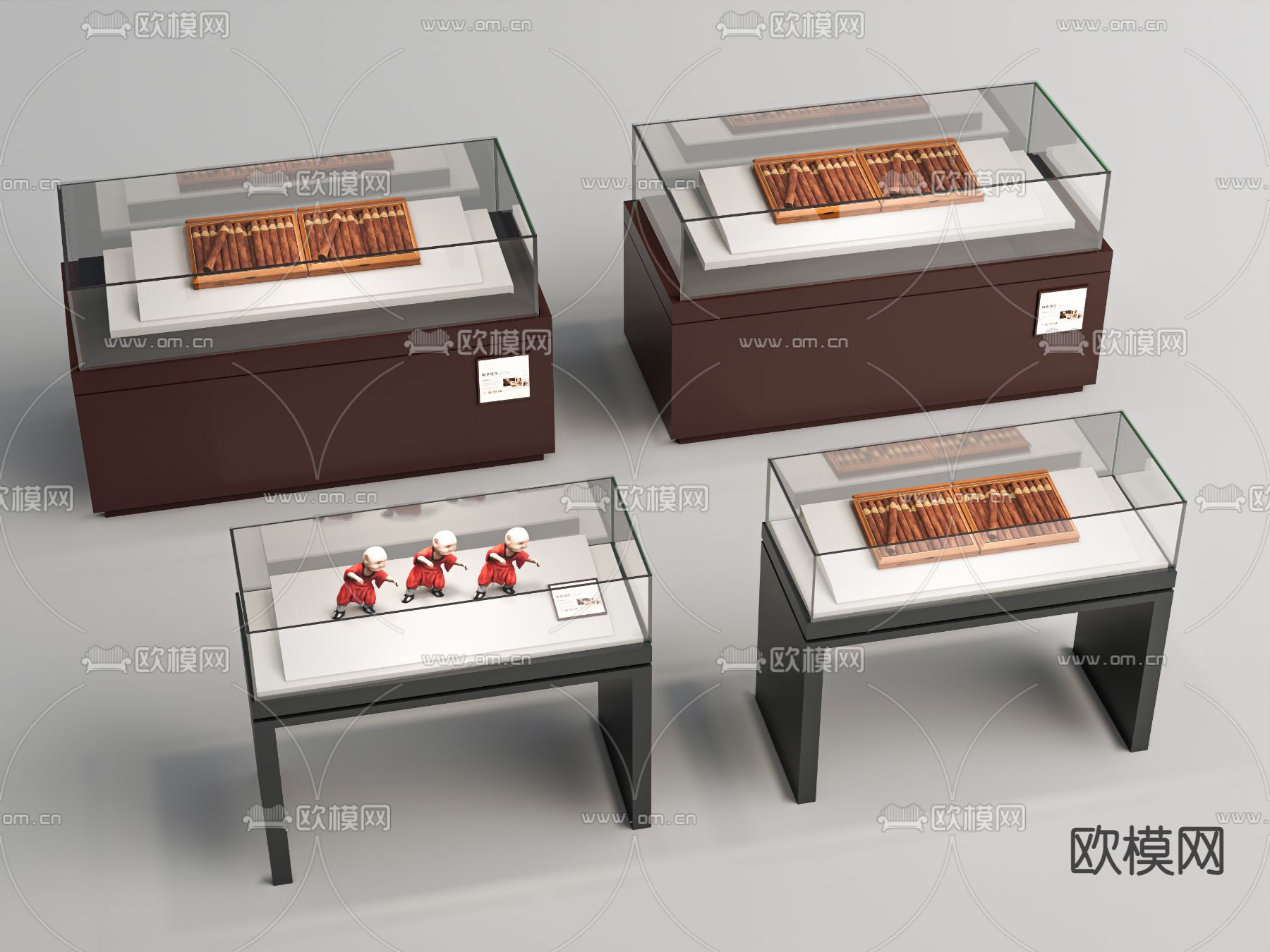 博物馆展台su模型下载（渲染图2）