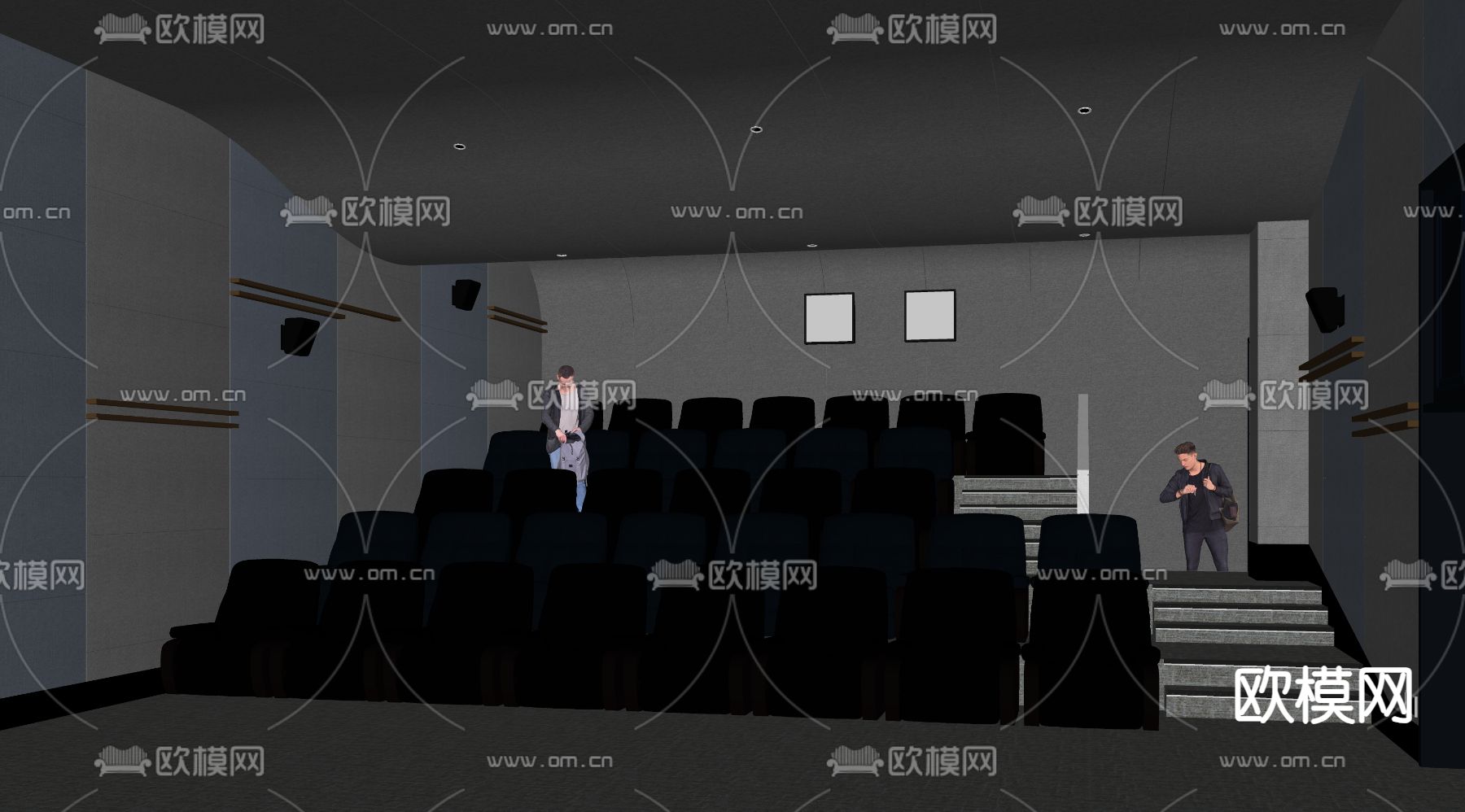 电影院影厅 VIP影厅su模型下载（渲染图1）