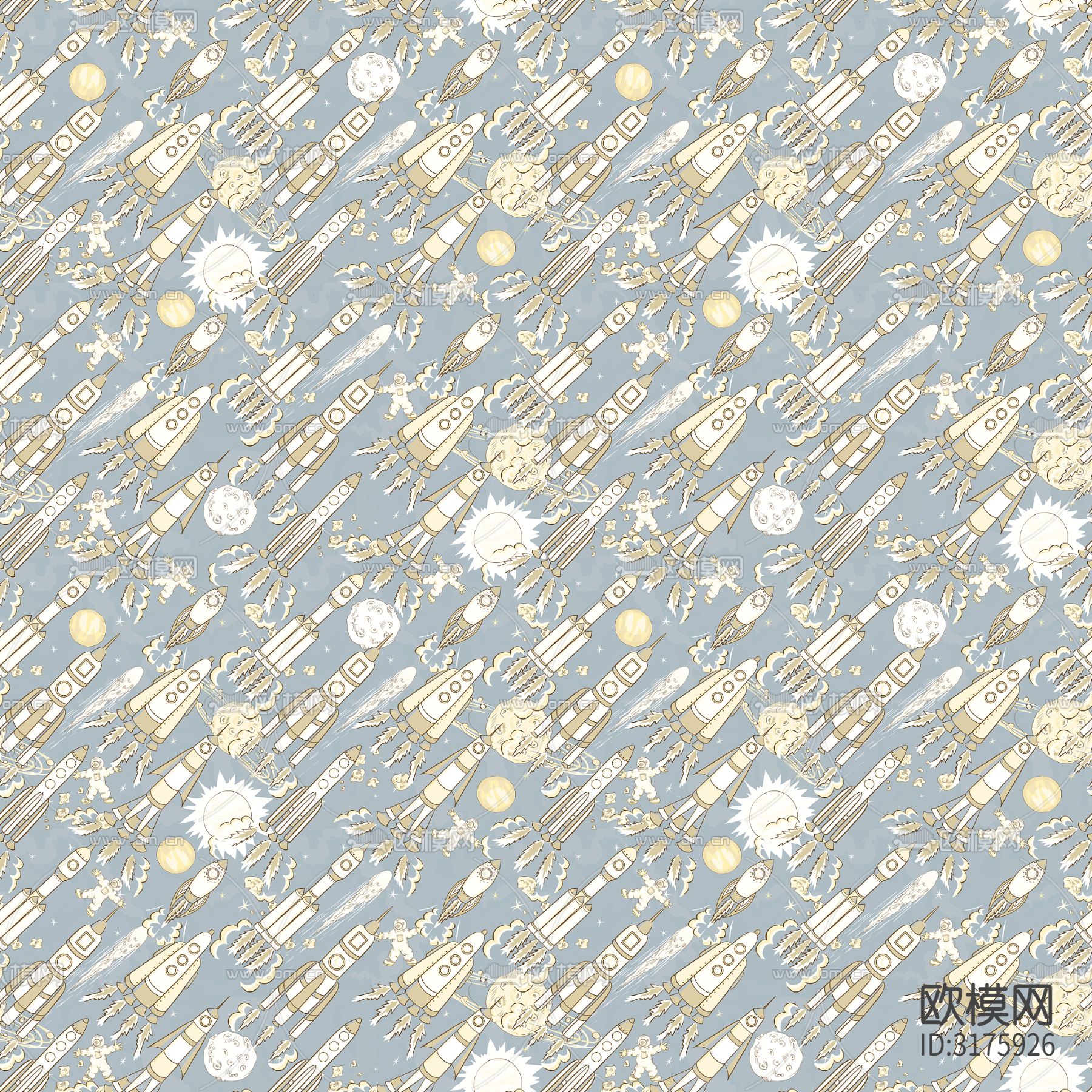 太空梦系列卡通壁纸贴图下载