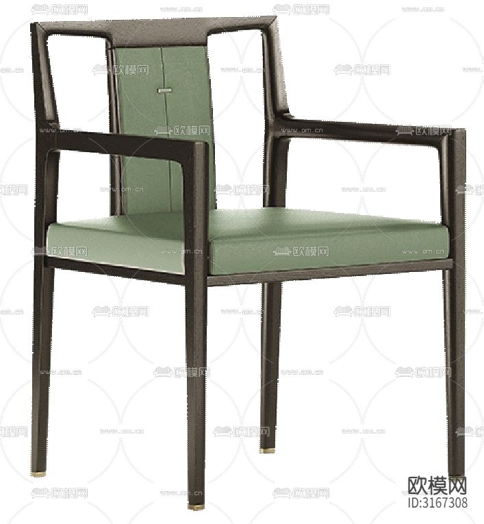 现代家具椅子设计cad大样图下载（渲染图1）