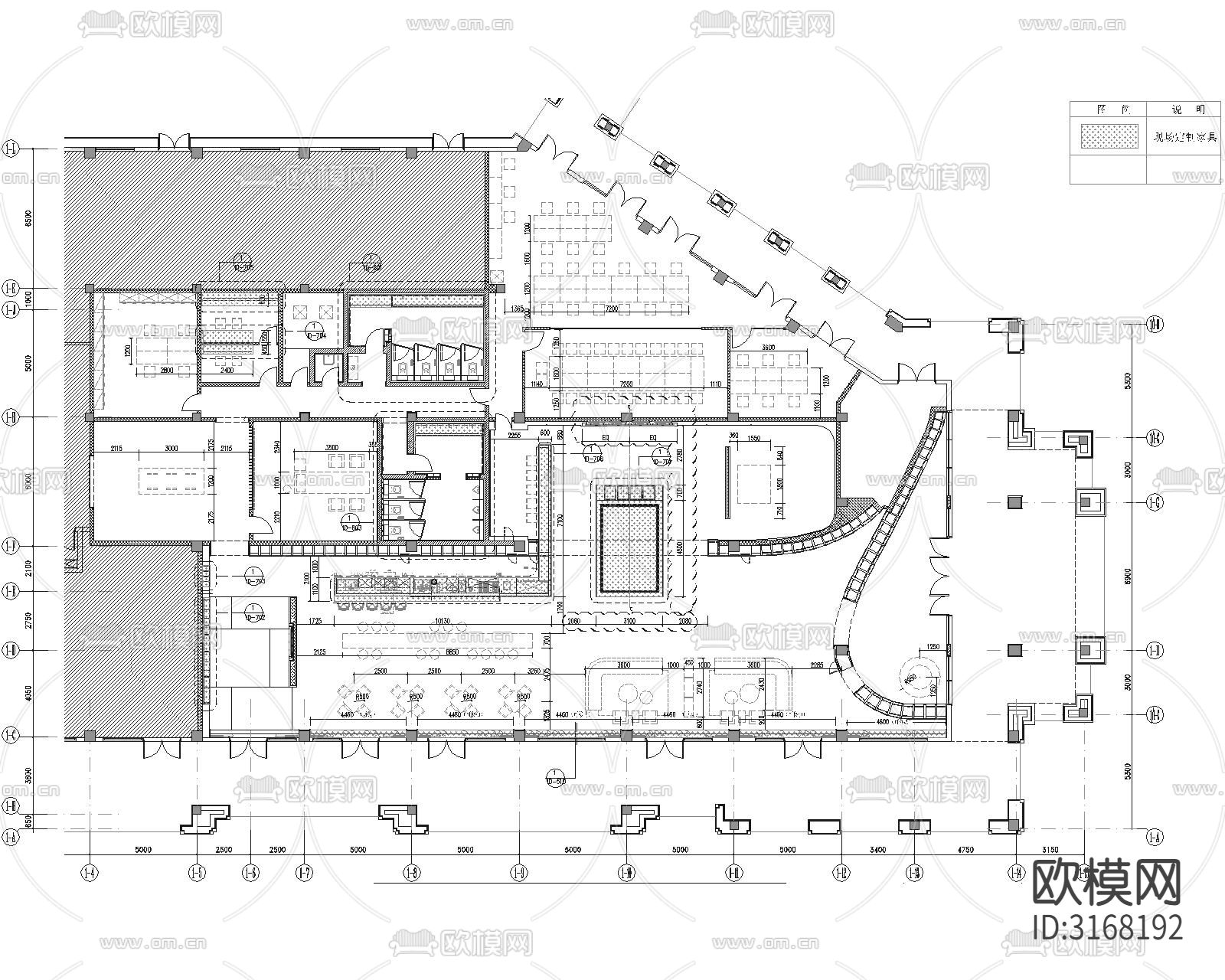 现代轻奢售楼处cad施工图下载（渲染图3）