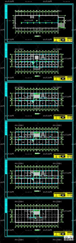 五层办公楼电气cad施工图下载（渲染图5）