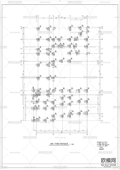幼兒園結(jié)構(gòu)cad施工圖下載(渲染圖5)
