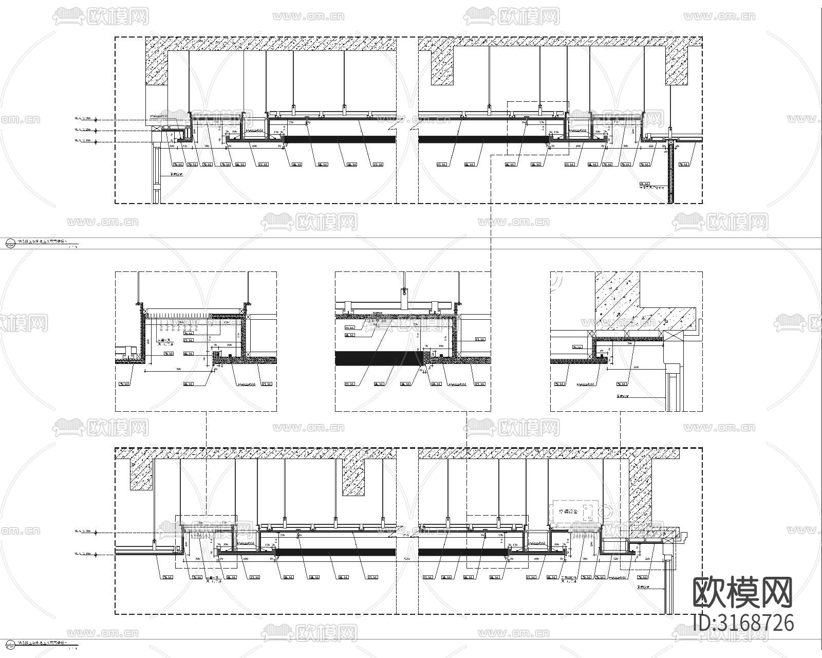 现代轻奢售楼处cad施工图下载（渲染图6）