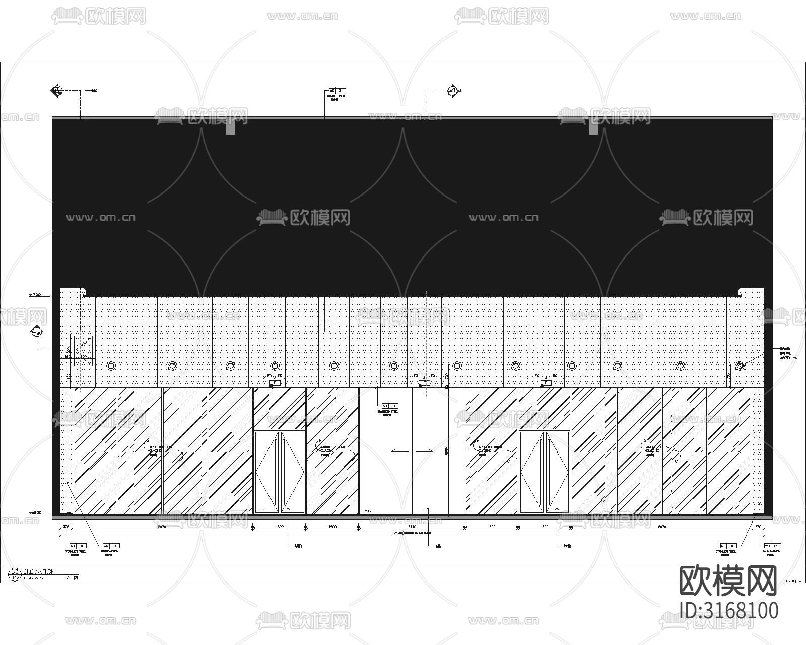 现代轻奢售楼处cad施工图下载（渲染图5）