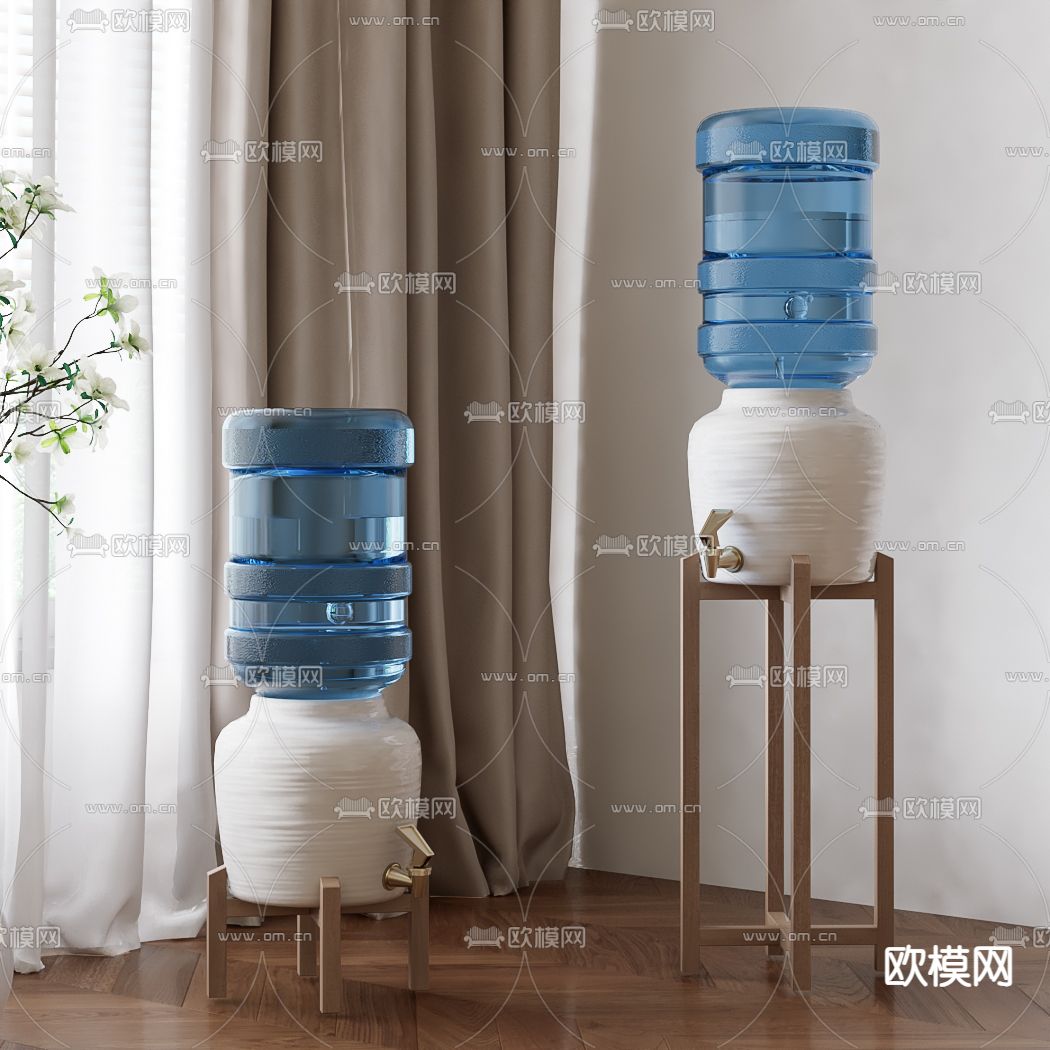 现代饮水机3d模型下载