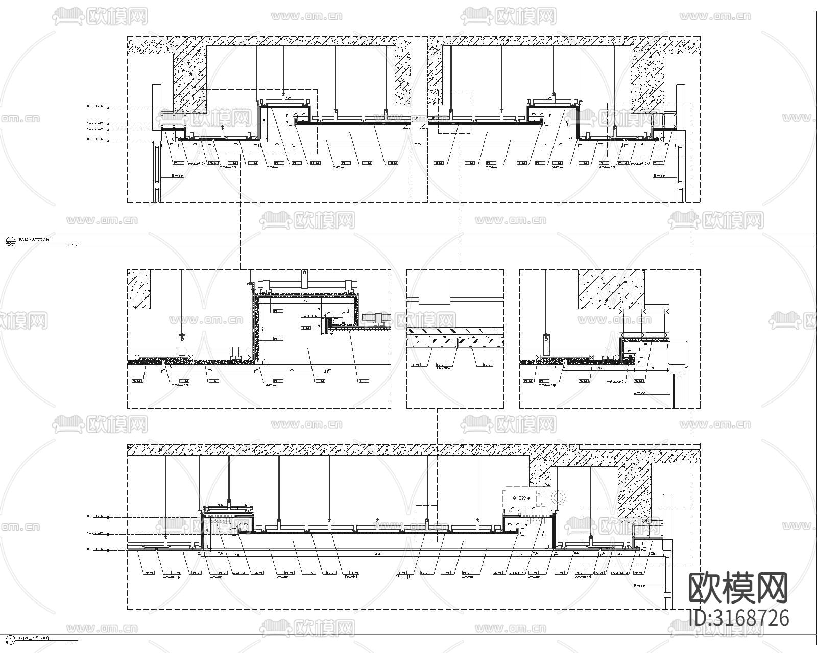 现代轻奢售楼处cad施工图下载（渲染图7）