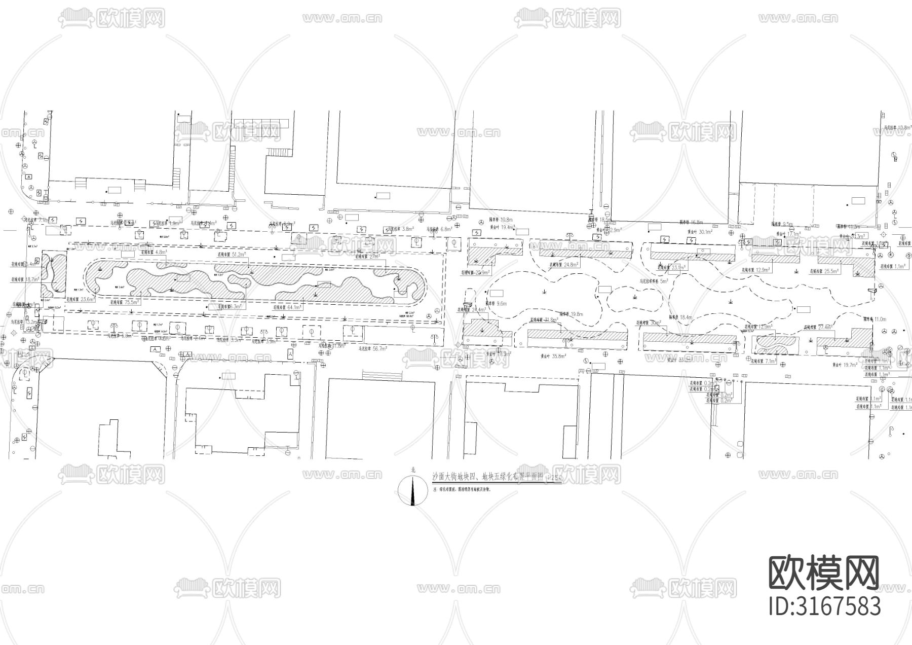 公园花卉养护服务cad施工图下载（渲染图4）
