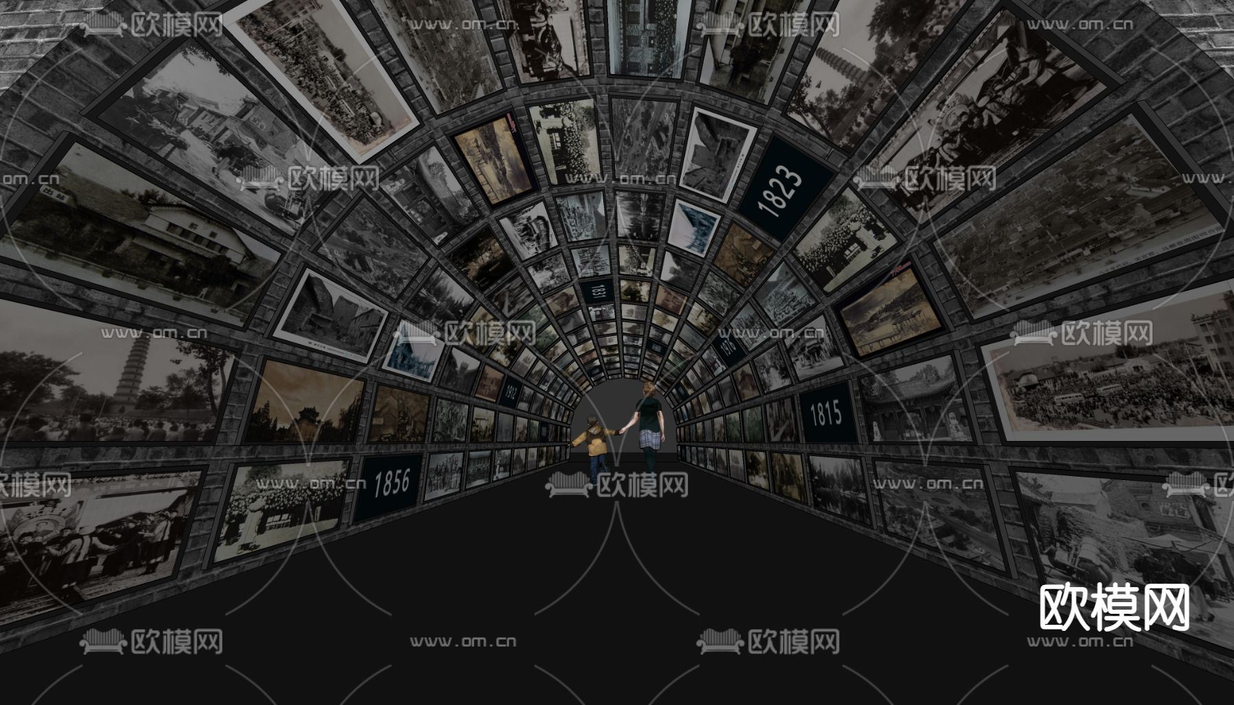 现代博物馆su模型下载（渲染图1）