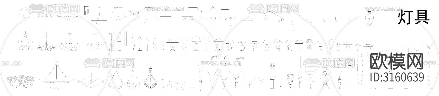 常用室内家具cad图库下载（渲染图3）