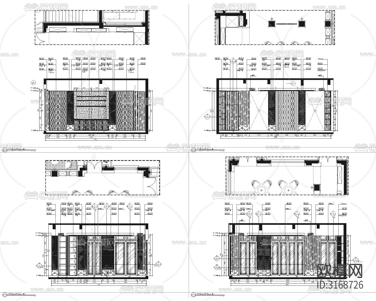 现代轻奢售楼处cad施工图下载（渲染图3）
