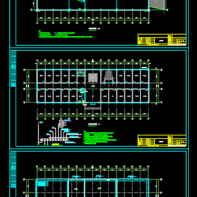  五层办公楼电气cad施工图 