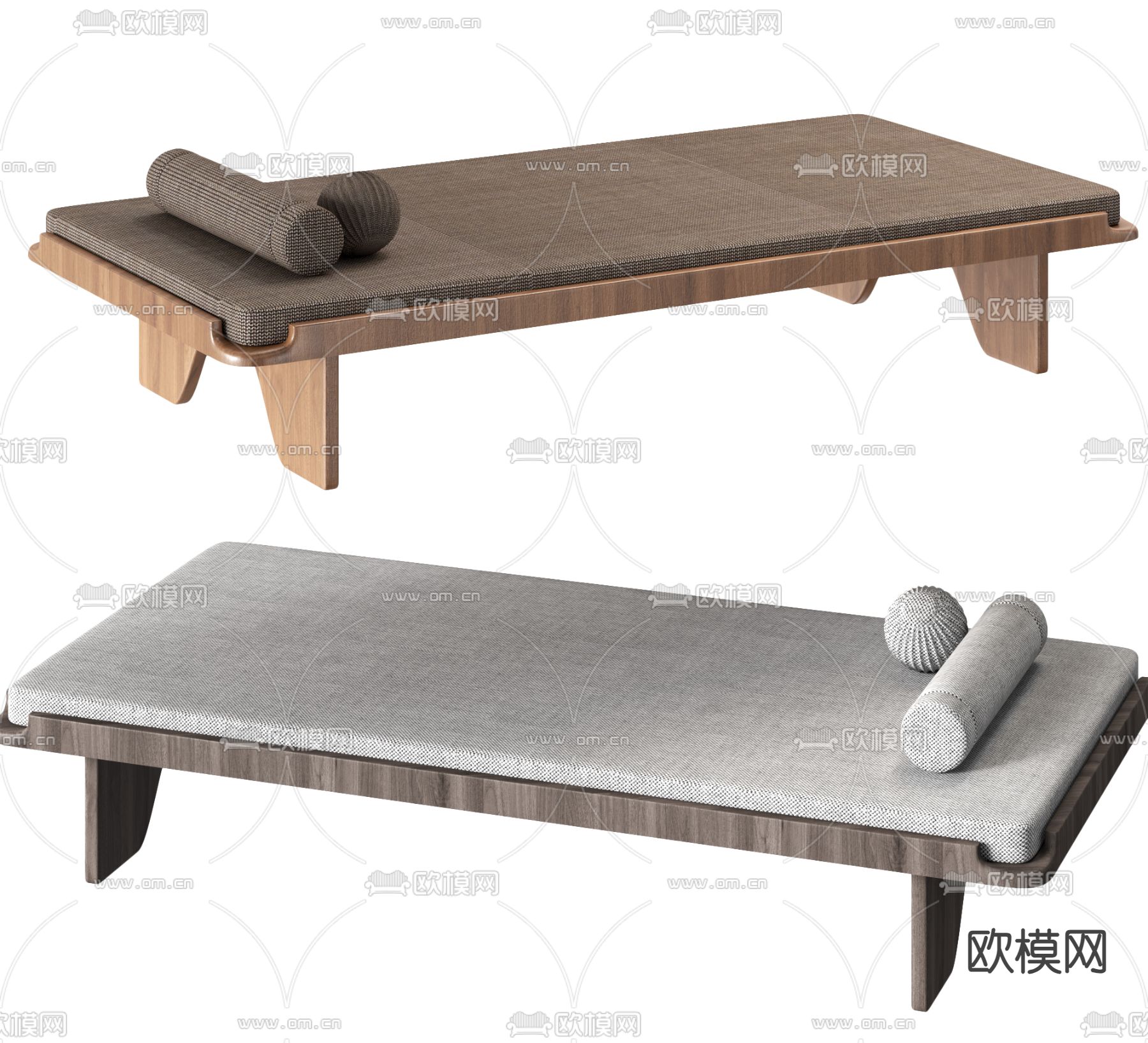 现代沙发凳3d模型下载