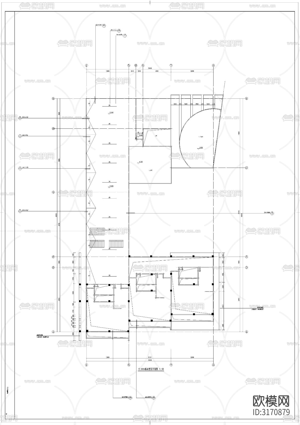 幼儿园建筑cad施工图下载（渲染图5）