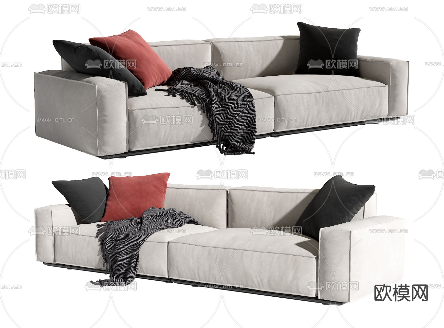 Poliform 双人沙发3d模型下载