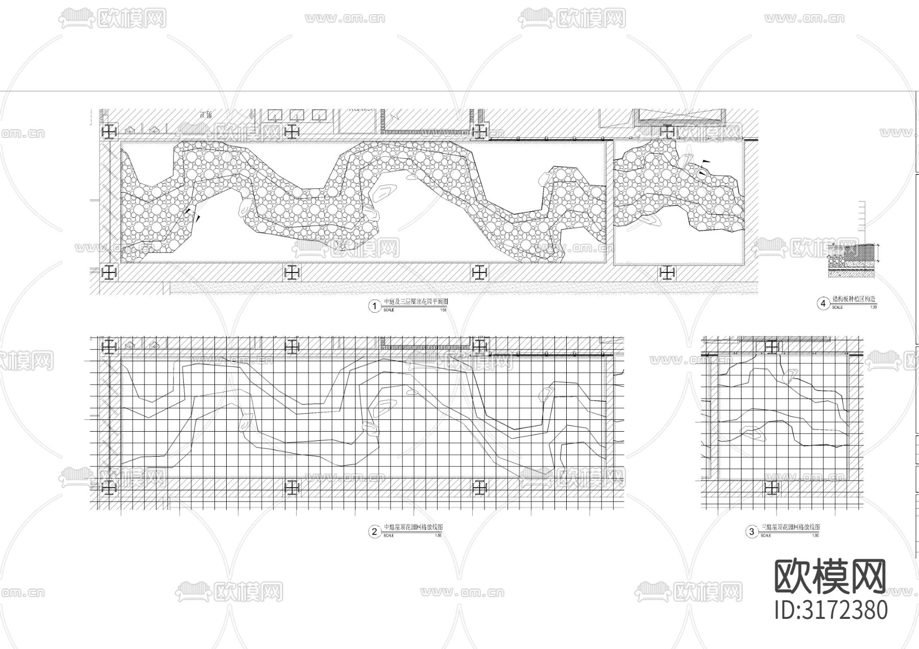 示范区景观cad施工图下载（渲染图4）
