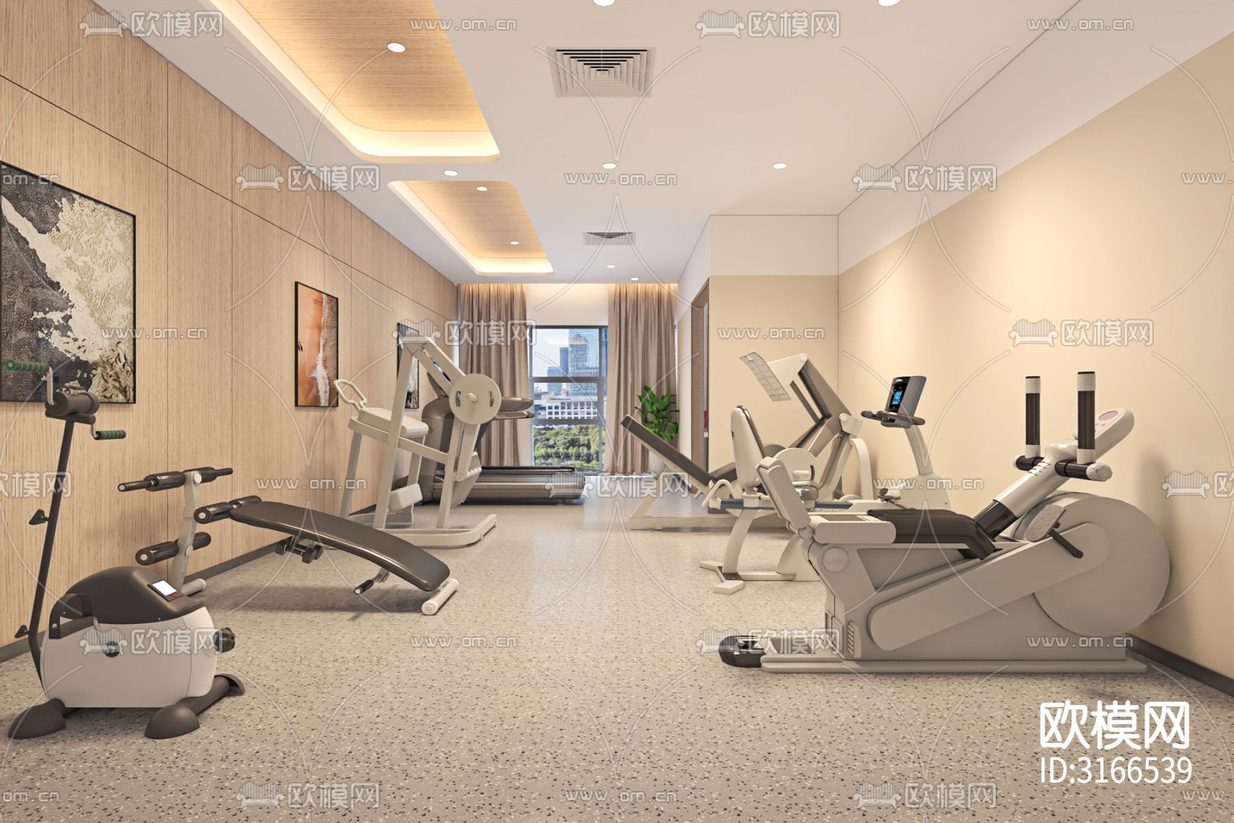 现代养老院效果图下载（渲染图6）