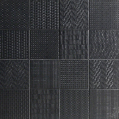  黑色浮雕小方砖 花砖 拼花地砖贴图 