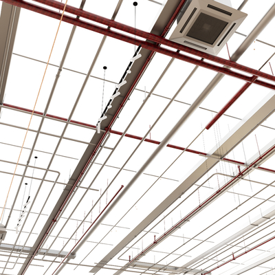  空调 吸顶空调 风机盘管su模型 