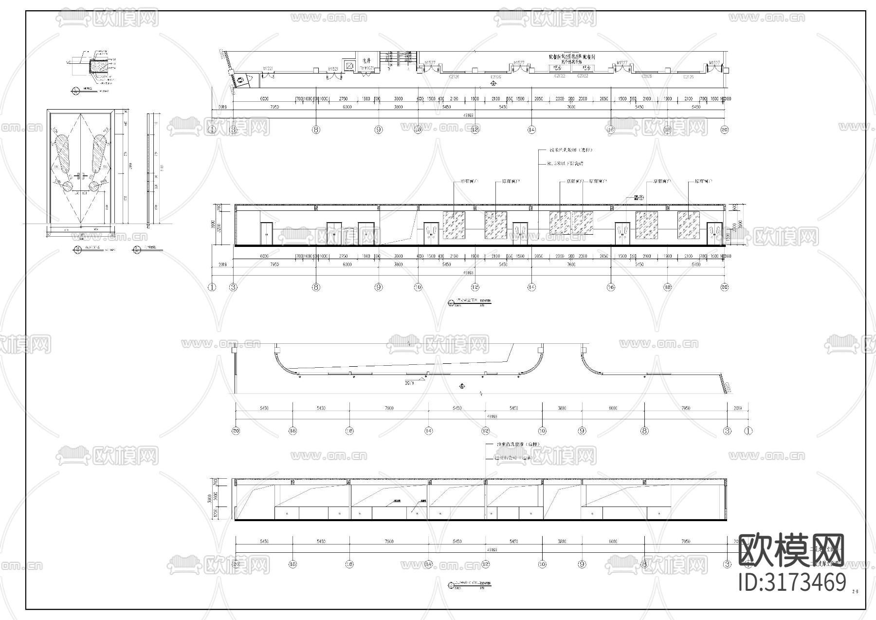 幼儿园室内装修cad施工图下载（渲染图9）