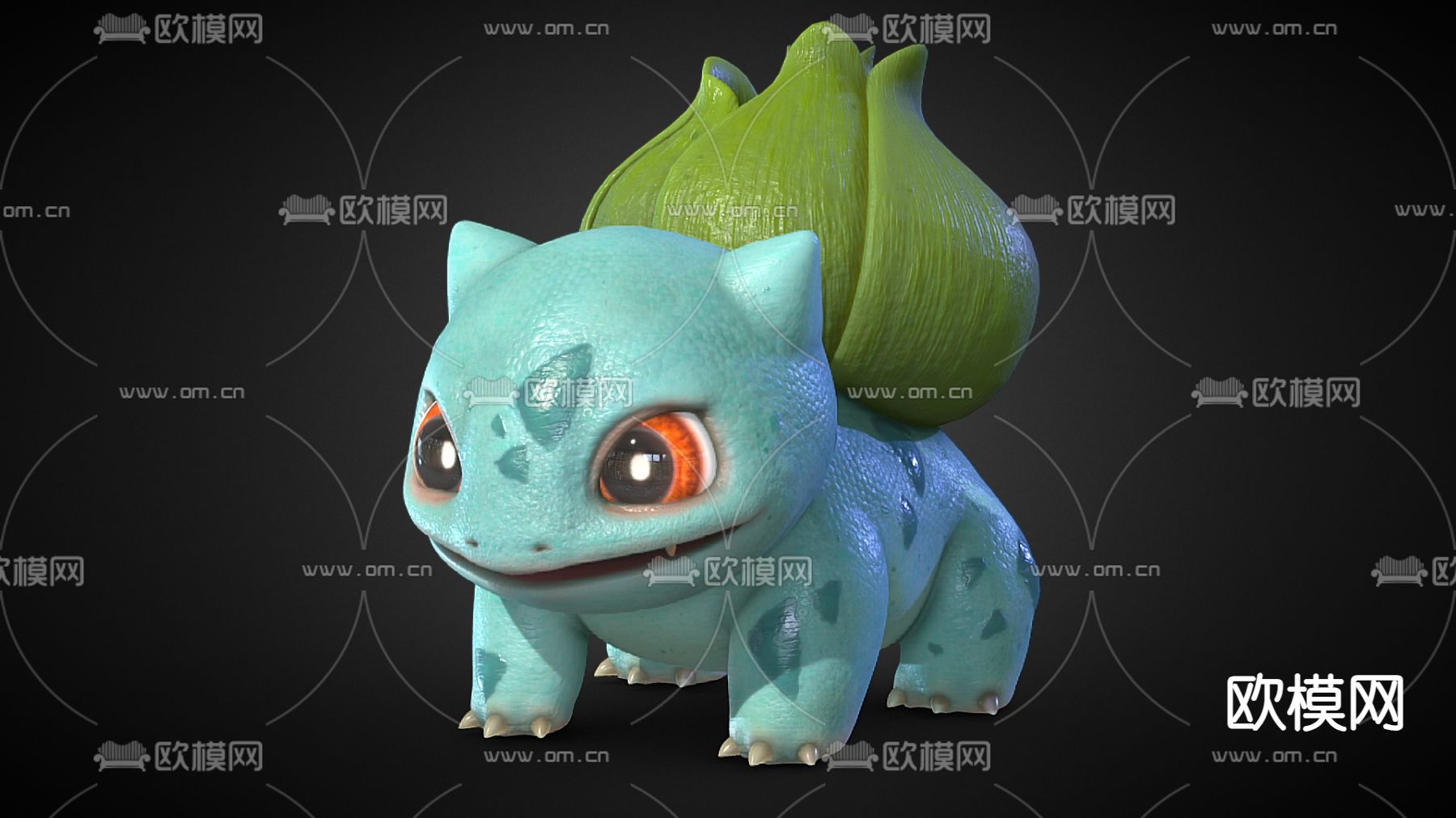 宝可梦 妙蛙种子 潮玩 手办su模型