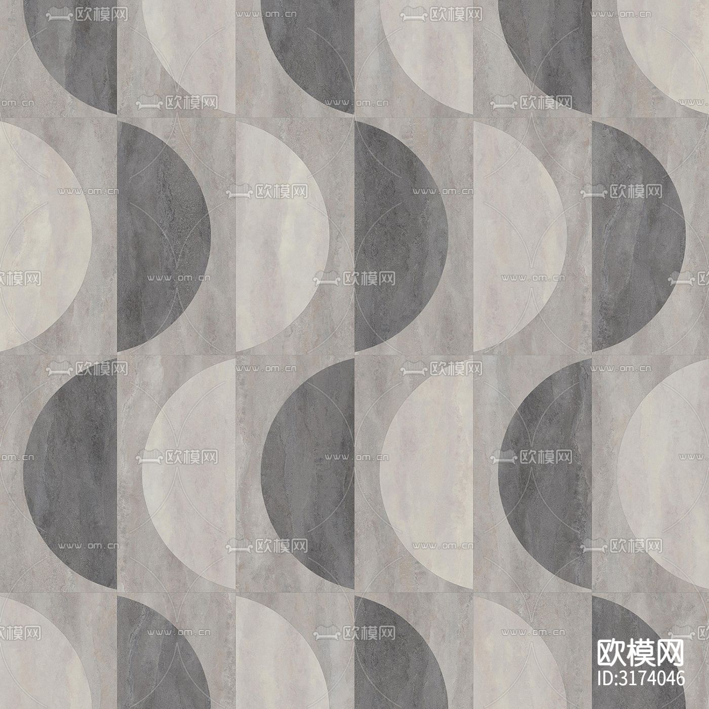 灰色花砖贴图下载（渲染图1）