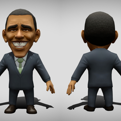  Q版玩偶 人物玩偶 玩具小人su模型 