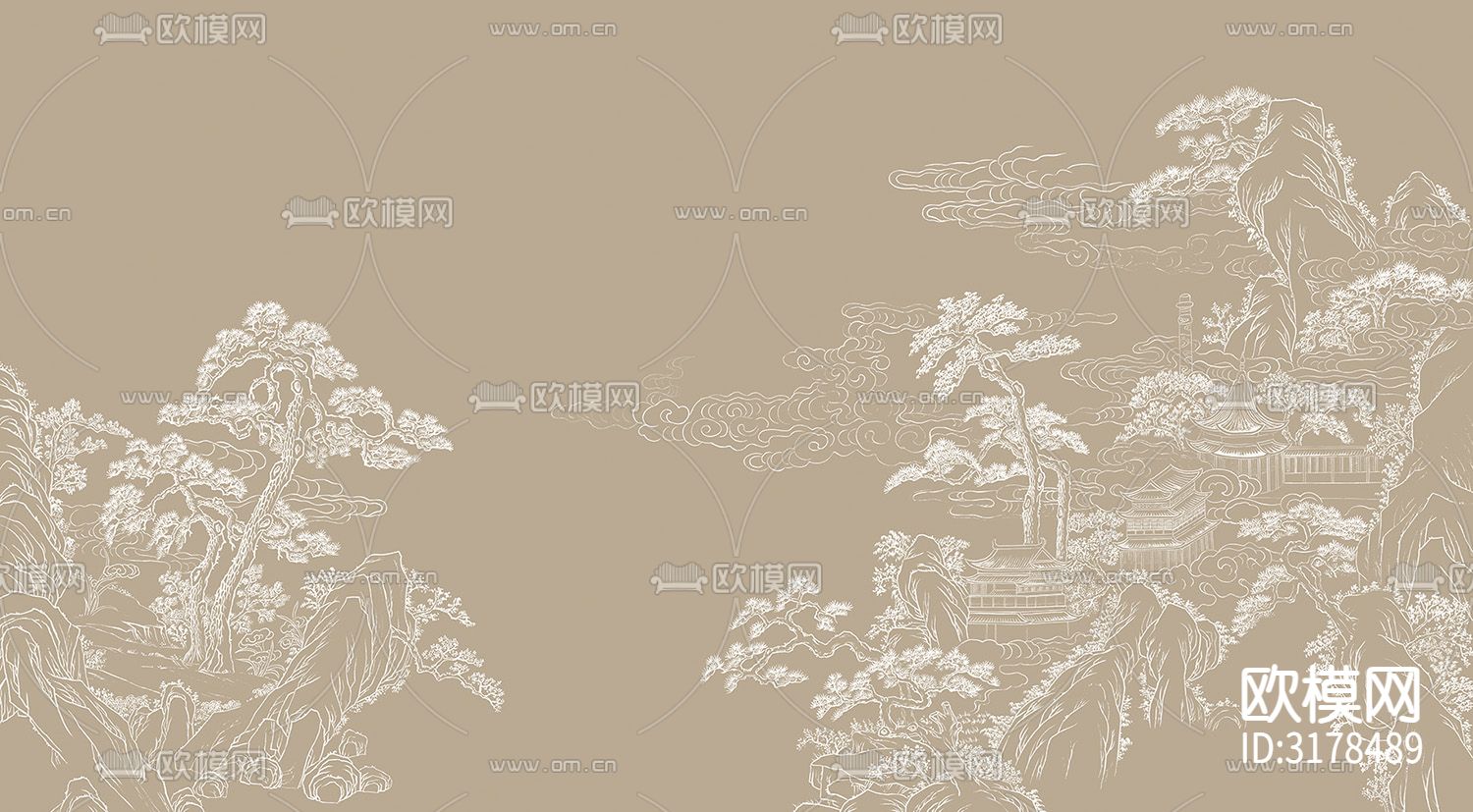 中式壁纸贴图下载