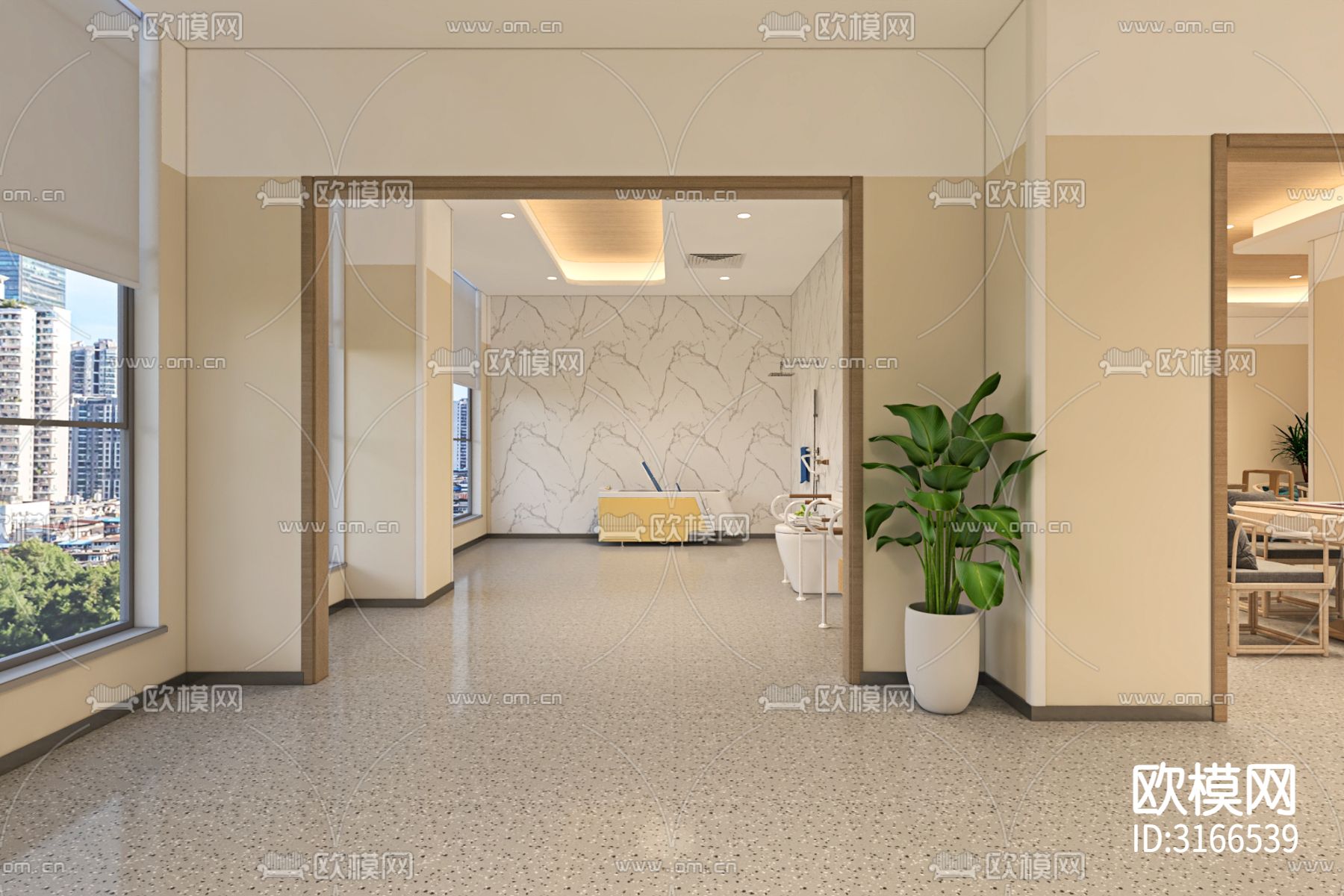 现代养老院效果图下载（渲染图10）