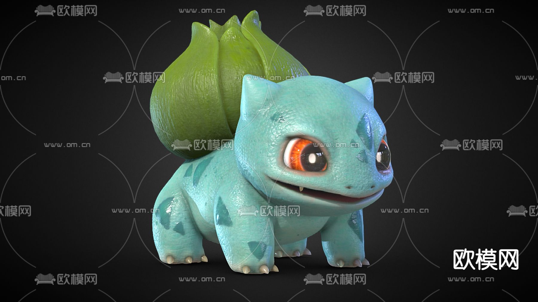 宝可梦 妙蛙种子 潮玩 手办su模型