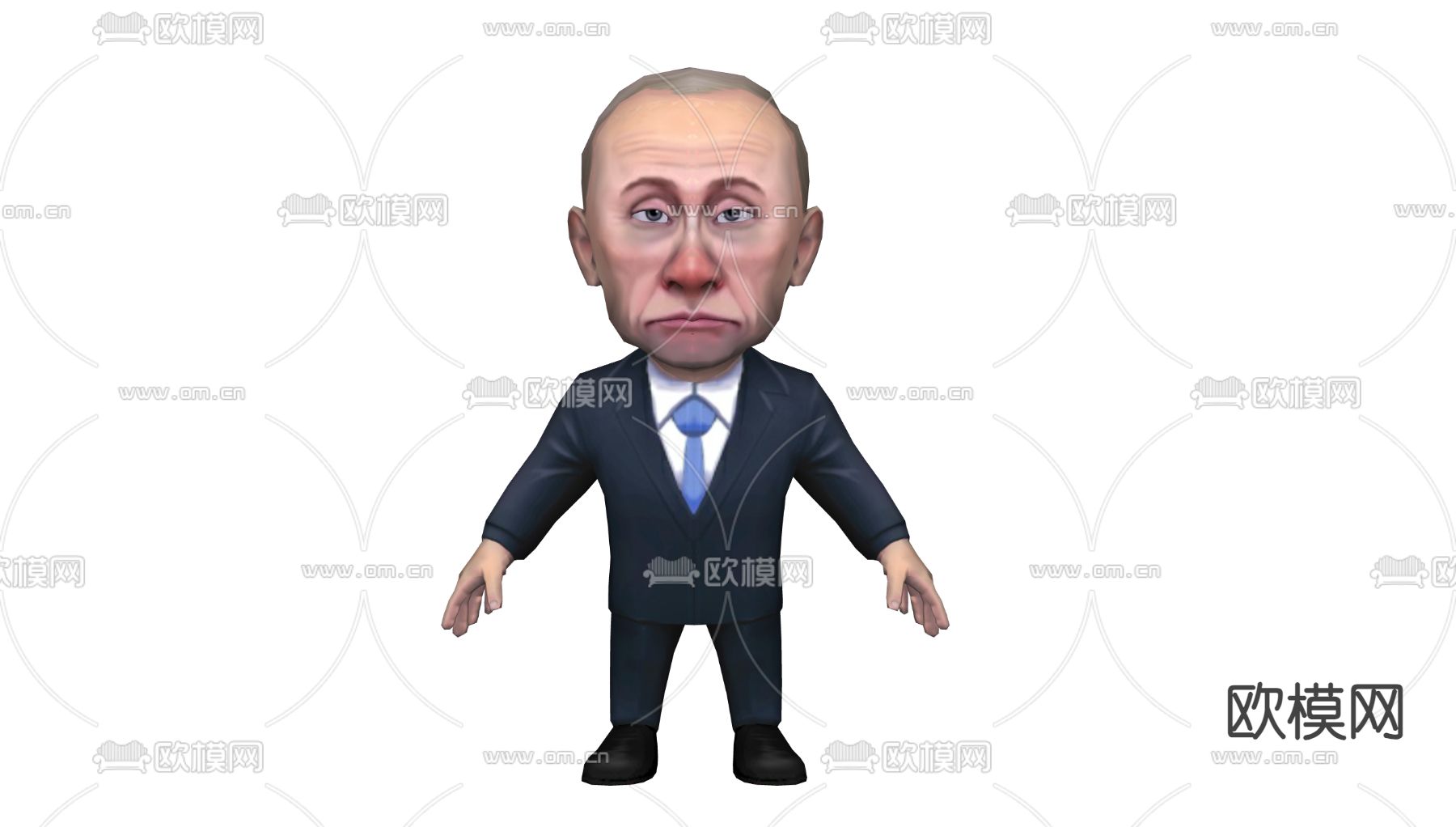 Q版玩偶 人物玩偶 玩具小人su模型下载（渲染图1）