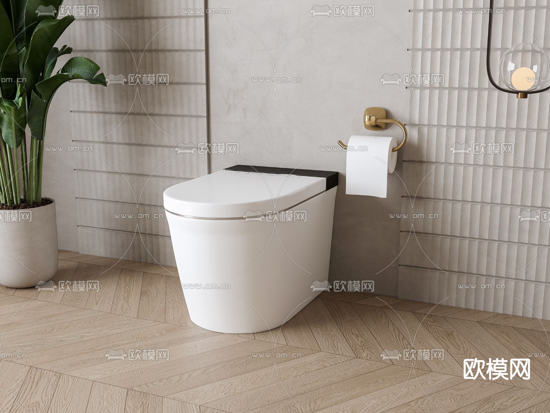 马桶 坐便器3d模型下载