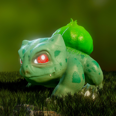  宝可梦 妙蛙种子 潮玩 手办su模型 