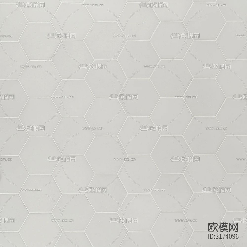 白色六角砖贴图下载