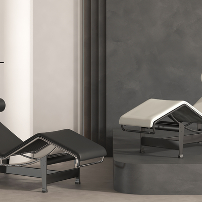  现代躺椅 扶手椅su模型 